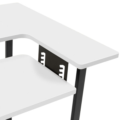 Studio Design Pivot Panel Sewing Table White / Graphite