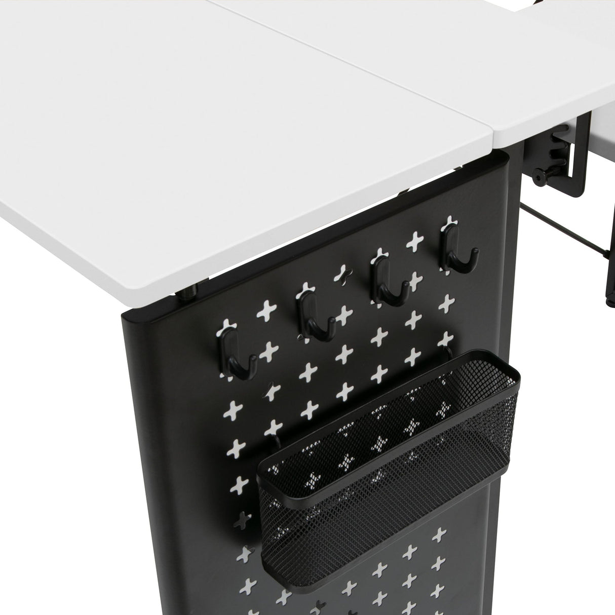 Studio Design Pivot Panel Sewing Table White / Graphite