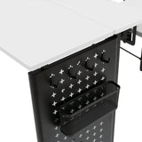 Studio Design Pivot Panel Sewing Table White / Graphite