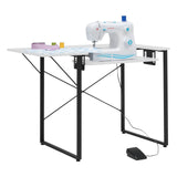 Studio Design Dart Sewing Table Graphite / White
