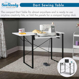 Studio Design Dart Sewing Table Graphite / White