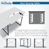 Studio Design Dart Sewing Table Graphite / White