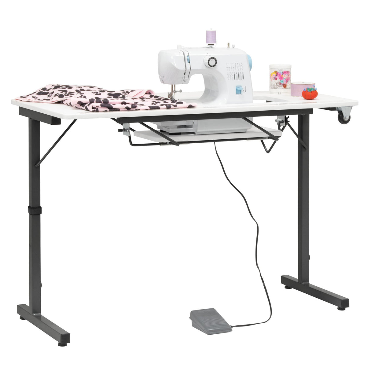 Studio Design Rollaway II Sewing Table Black / White