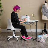 Studio Design Rollaway II Sewing Table Black / White