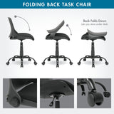 Studio Design Folding Back Task Chair Black