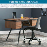 Studio Design Folding Back Task Chair Black
