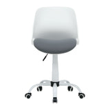 Studio Design Folding Back Task Chair White Grey