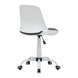 Studio Design Folding Back Task Chair White Grey