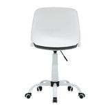 Studio Design Folding Back Task Chair White Grey