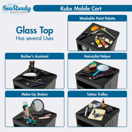 Studio Design KUBX Mobile Storage Cart Black
