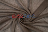 Swiss Sheer Sheer Polyester Fabric - Linen-Look Sheer Drapery, 130" Wide, White (1 Yard)