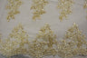Camilla Embroidery Polyester Fabric - Flower Embroidery With Sequins, Sheer Bridal Lace, 52" Width (1 Yard)