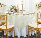 Seamless Square Sequin Taffeta Table Overlay Tablecloth