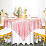 Seamless Square Sequin Taffeta Table Overlay Tablecloth