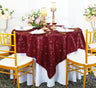 Seamless Square Sequin Taffeta Table Overlay Tablecloth