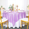 Seamless Square Sequin Taffeta Table Overlay Tablecloth