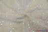 Glitz Sequins Taffeta Polyester Fabric - Raindrop Sequins, 54" Wide (1 Yard)