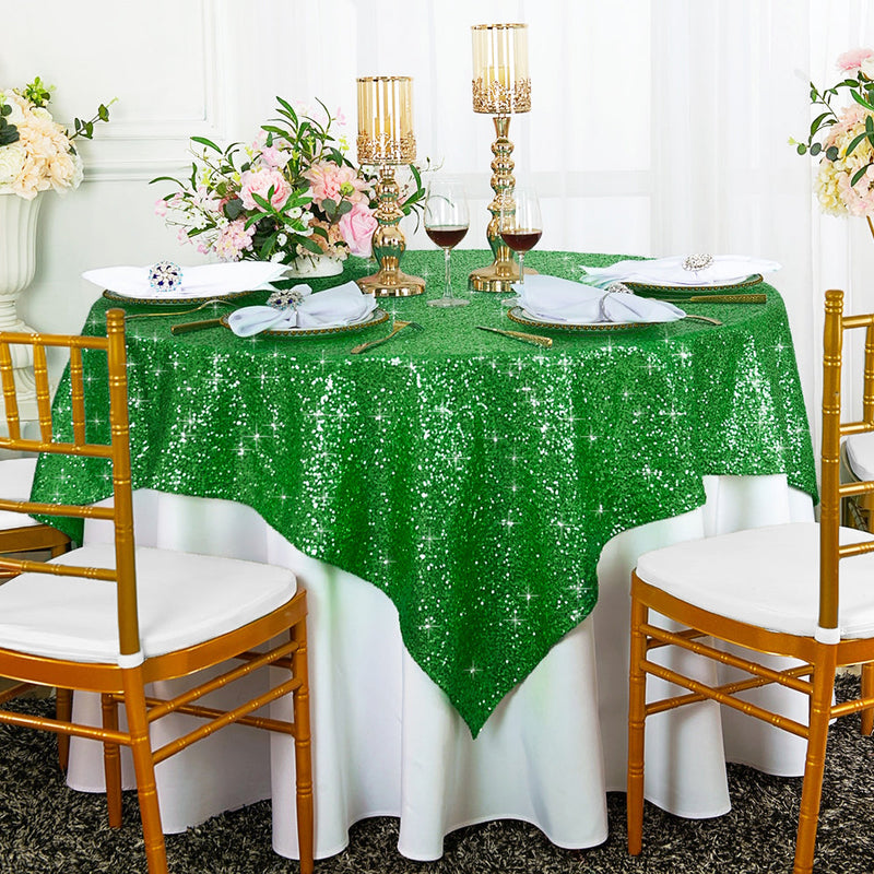 Square Sequin Table Overlay