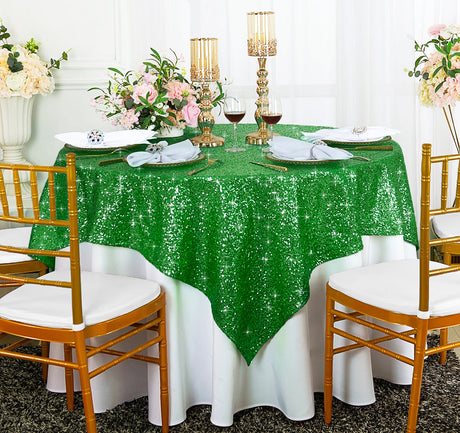 Square Sequin Table Overlay