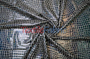 Anaconda Hologram Spandex Nylon Fabric - White Silver, White Charcoal, Holographic Foil Finish, 58/60" Width (1 Yard)