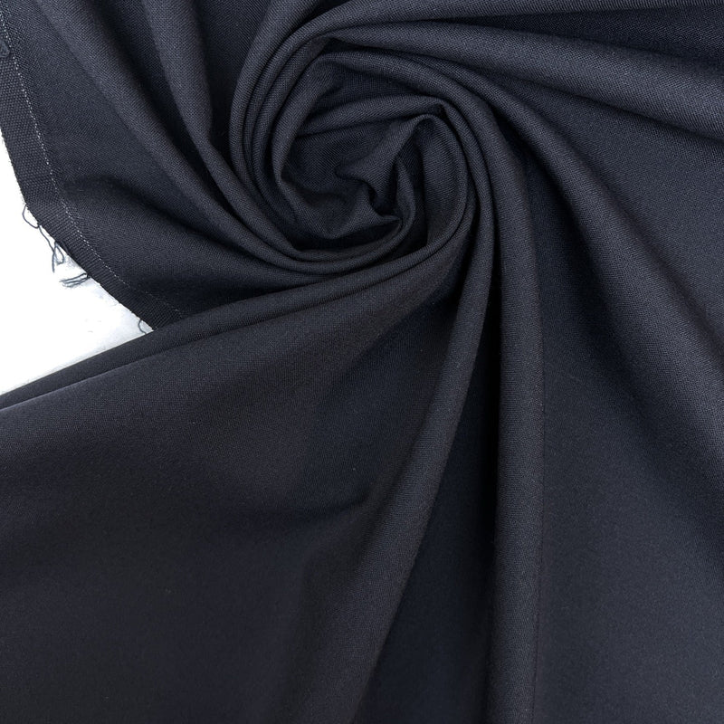 Wool Polyester Suiting Blue Black