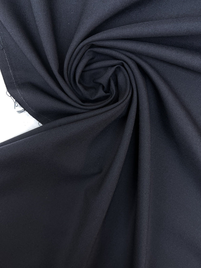 Wool Polyester Suiting Blue Black