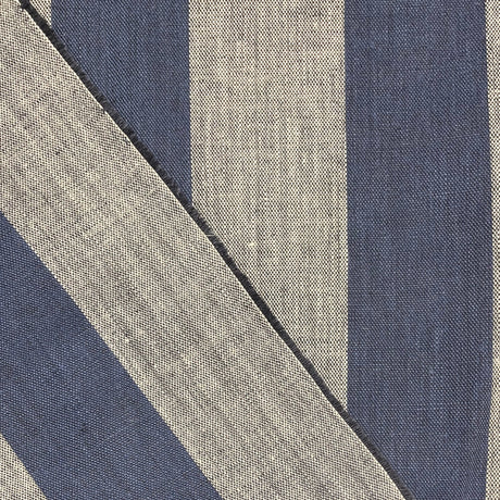 Pure Linen 3-Tone Stripe Fabric