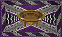 Polyester Sarong Kingdom of Tonga Kava Bowl Border Crossing Pattern