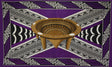 Kingdom Of Tonga Polyester Fabric - Kava Bowl All Around Border Crossing Pattern, 72" L X 45" W (1 Piece)