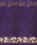 1 Yard Tiare & Swirls Glitter Double Border Fabric 36" x 60" Polyester