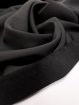 Black Polyester Knitted Fabric