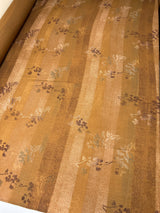 Printed Wool Fabric Brown Beige