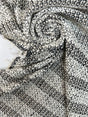 Wool Tweed Suit Fabric White Beige Black