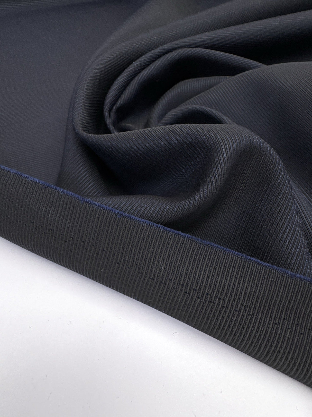Wool Suit Fabric Blue Black