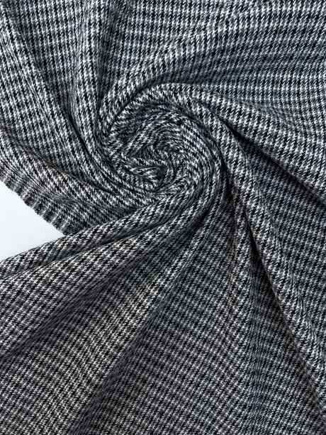 Wool Tweed White Shade Fabric