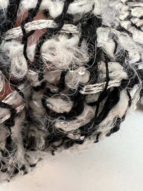 Bouclé Tweed Blend Black White