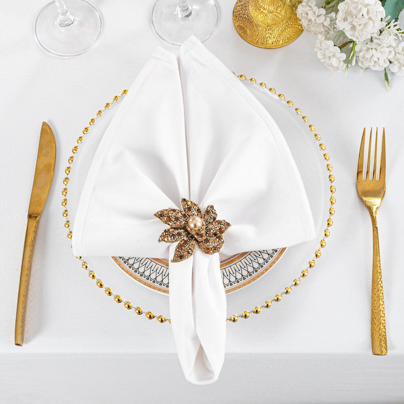Velvet Dinner Napkin Sample 20x20 White