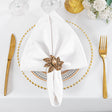 Velvet Dinner Napkins 20x20 White