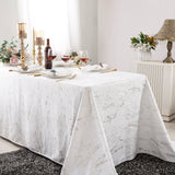 Rectangular Holland Velvet Tablecloth 90x132 White