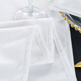 Velvet Table Runner 13x108 White