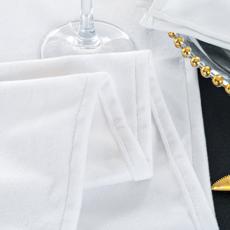 Velvet Table Runner 13x108 White