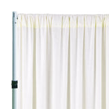 Velvet Backdrop Drape Panel 14 ft x 57 in Ivory