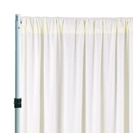 Velvet Backdrop Drape 10 ft x 57 in Ivory
