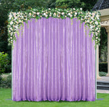 Sequin Backdrop Curtain Drape Panel 14 ft x 52 in Lavender