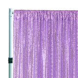 Sequin Backdrop Curtain Drape Panel 14 ft x 52 in Lavender