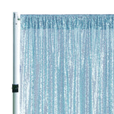 Sequin Backdrop Drape 14 ft x 52 in Baby Blue