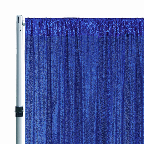 Sequin Backdrop Drape Panel 14 ft x 52 in Royal Blue