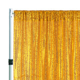 Sequin Backdrop Drape Panel 14 ft x 52 in Gold