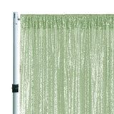 Sequin Backdrop Drape Panel 10 ft x 52 in Sage Green
