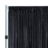 Sequin Backdrop Drape 14 ft x 52 in Black